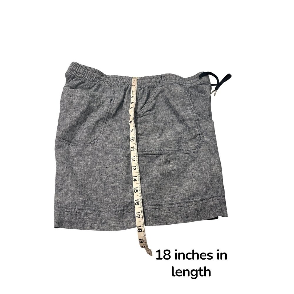 Orvis Linen Blend Shorts Lot 2 Size 16 Elastic Waist Casual Summer - Picture 10 of 12